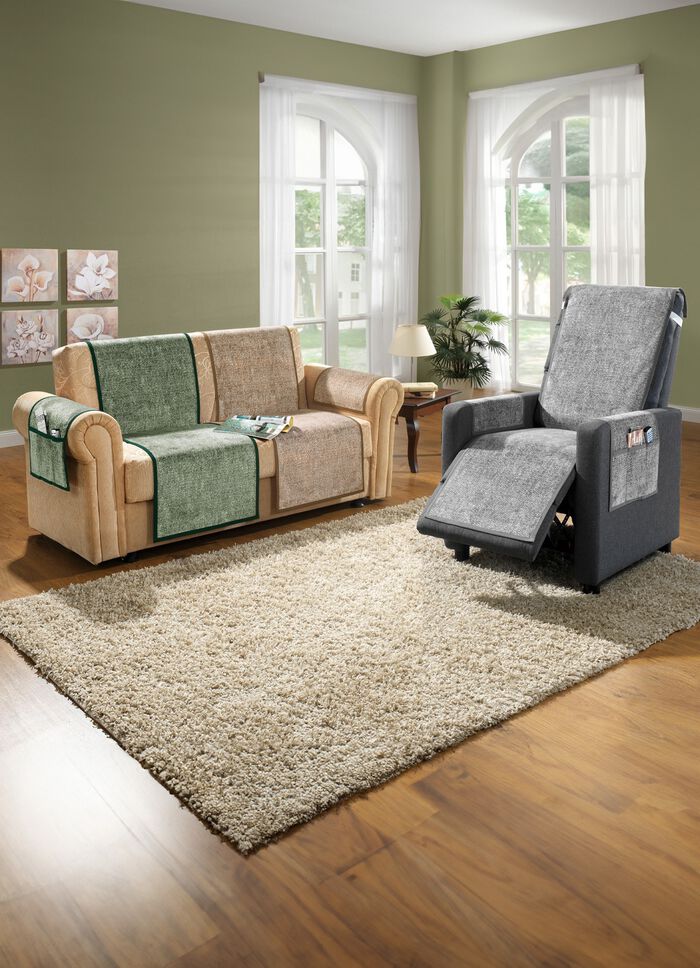 Fauteuil-, bank- en armleuningbeschermers met antisliplaag 