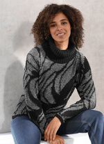 Trui met pluizig garen 