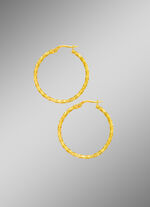 Gedraaide oorringen met structuur