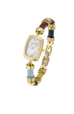 Dameshorloge met jade armband in veelkleurig 