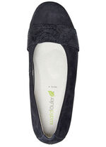 Waldl&auml;ufer, comfortabele damespumps, breedte K, met uitneembaar voetbed ZWART