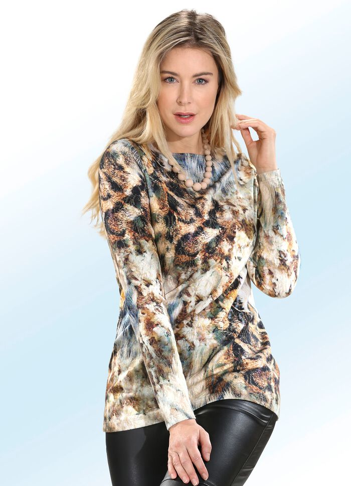 KLAUS MODELLE trui met glitteraccenten 