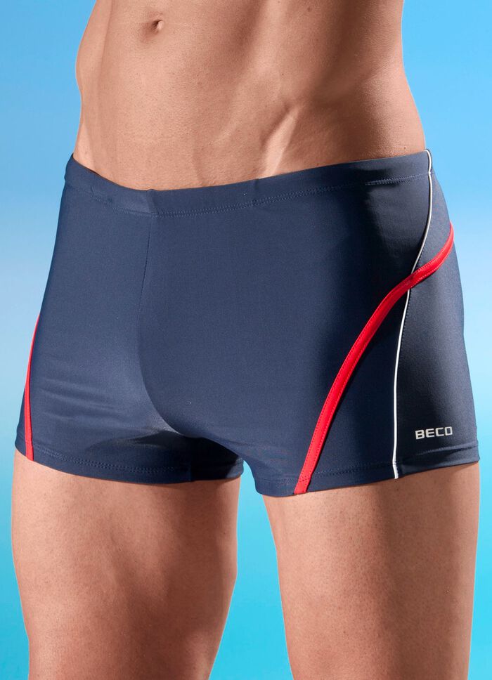 Zwembroek met halve voering aan de voorkant MARINE