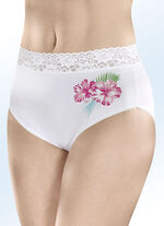 Set van drie slipjes met bloemenprint 