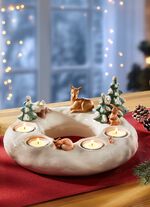 Handgemaakte adventskrans van Goebel 