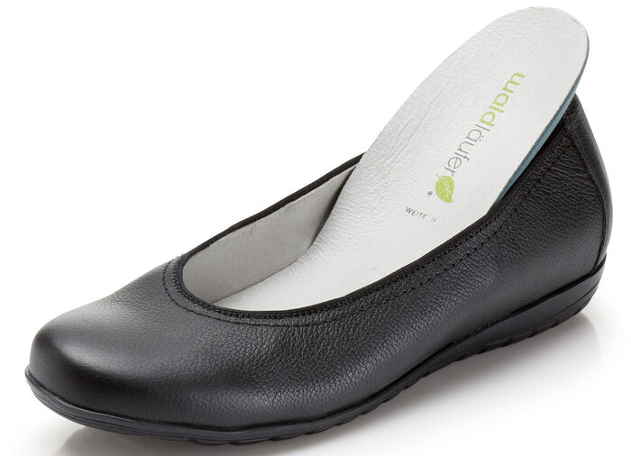 Ranger-ballerina met rondom elastische band ZWART