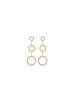 Vergulde roestvrijstalen oorbellen met kristallen 