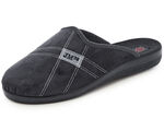 Set van twee pantoffels met comfortabele vulling BLAUW-ZWART