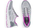 Rieker sneakers met elastische decoratieve vetersluiting GRIJS-ROZE