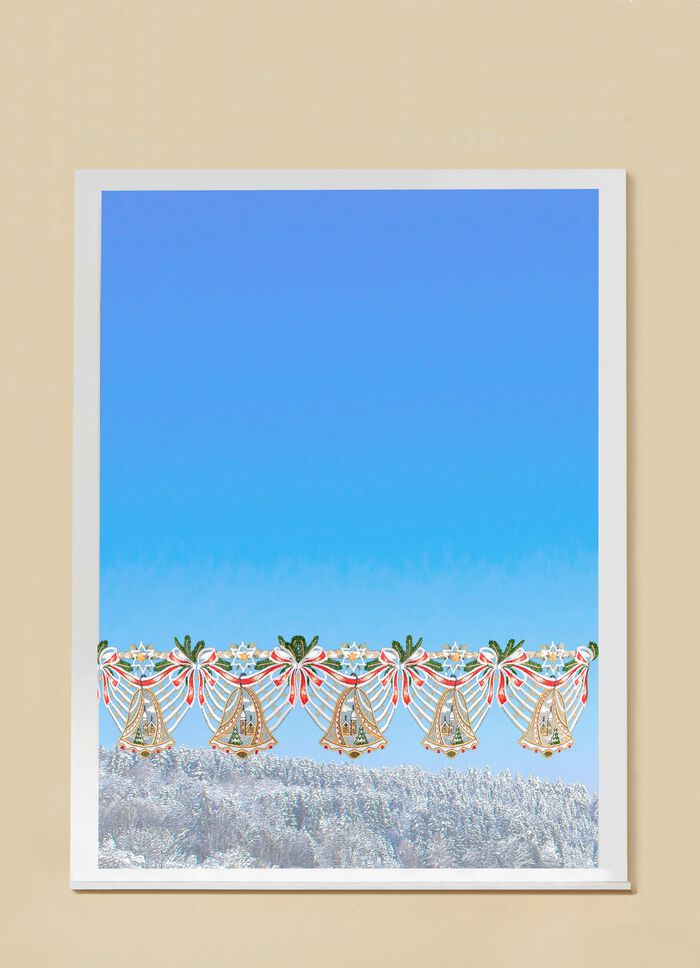 Paaldecoratie gemaakt van echt Plauenkant 