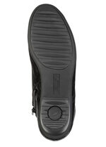 Waldläufer, comfortabele dames enkellaarsjes, winterschoenen, breedte H, met uitneembaar voetbed ZWART