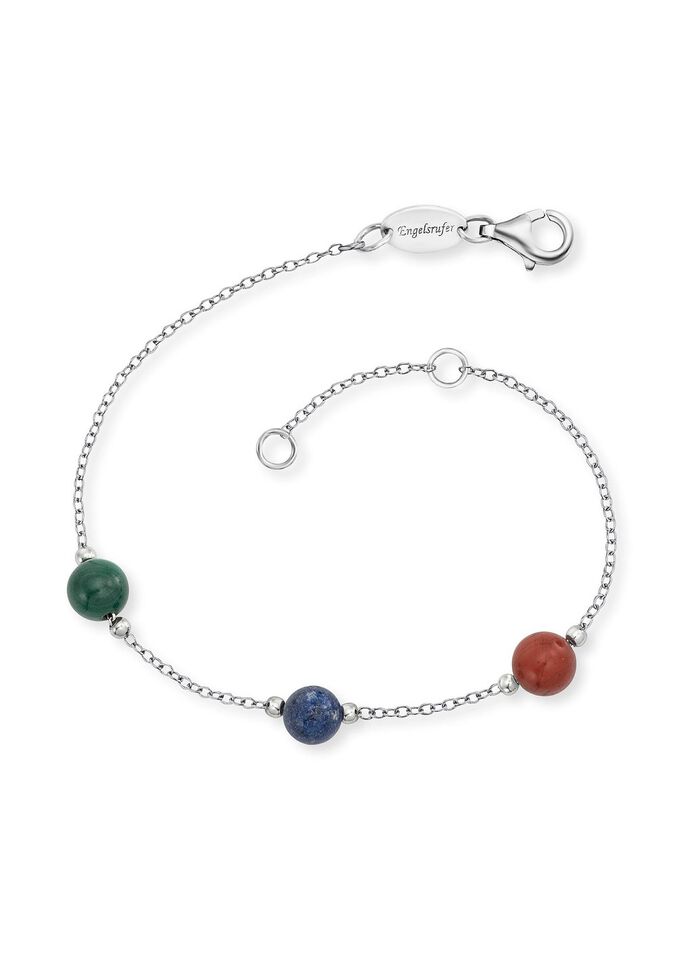 Krachtige stenen armband met edelstenen 