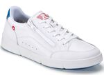 Rieker vetersneakers gemaakt van nappaleer WIT
