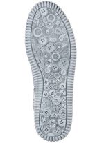 Gemini-laarsje met effectieve stiksels GRIJS-MEERKLEURIG