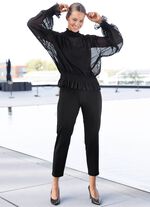 Overhemd met opstaande kraag 