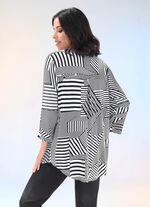 Shirt met verfijnde plooien aan de voorkant 