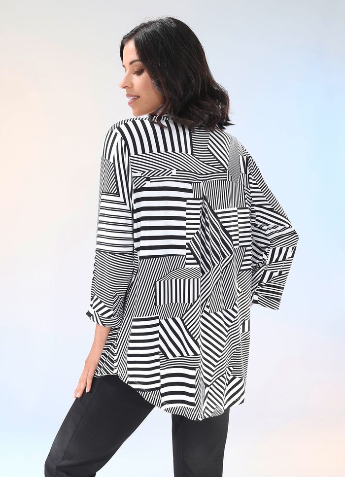 Shirt met verfijnde plooien aan de voorkant 