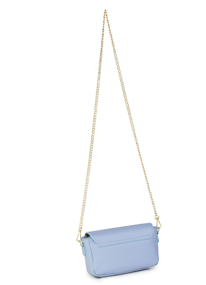 Laurina tas met trendy metalen sieraden HEMELBLAUW