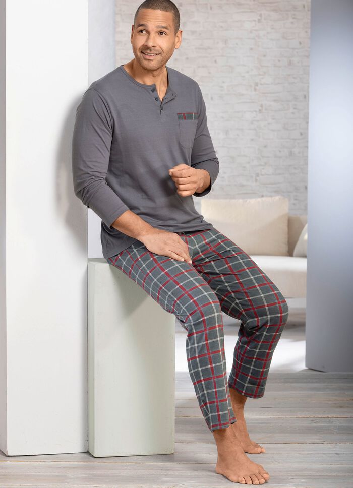 Twee-pack pyjama's met knoopjes aan de voorkant 