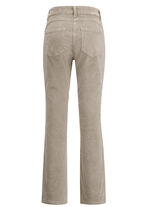 Corduroy broek in trendy bootcut model BEIGE