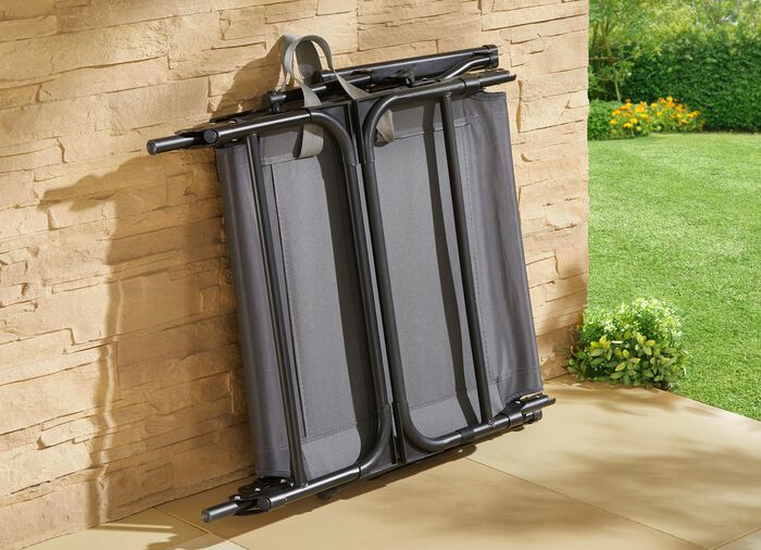 Tuinligstoel 2 in 1 met extra kussen 