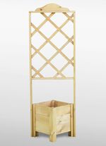 Plantenlatwerk van ge&iuml;mpregneerd grenenhout 