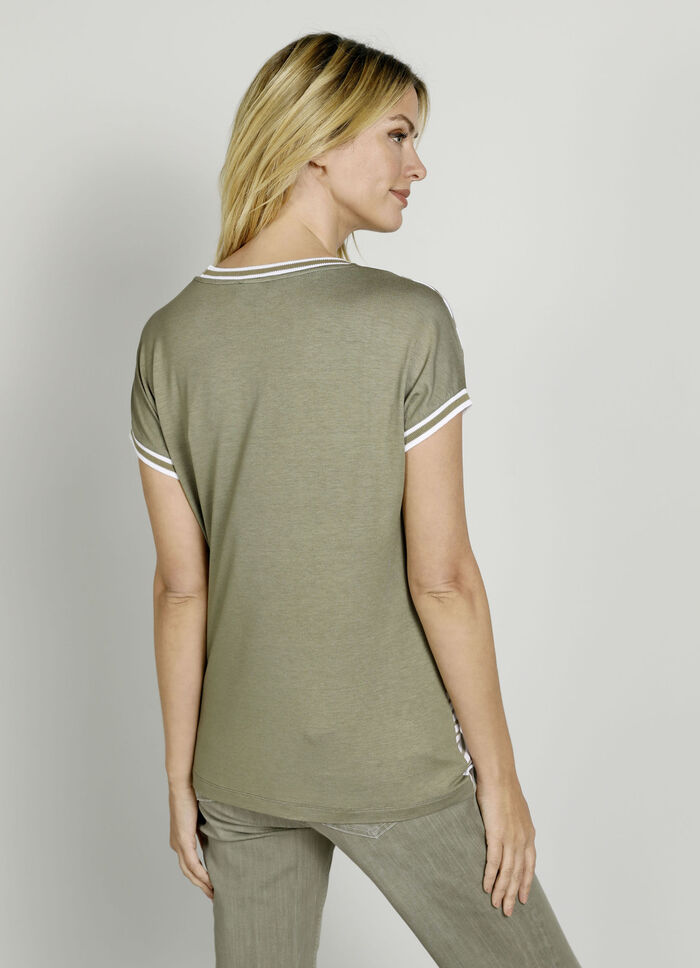 Shirt met patroonmixmotief 