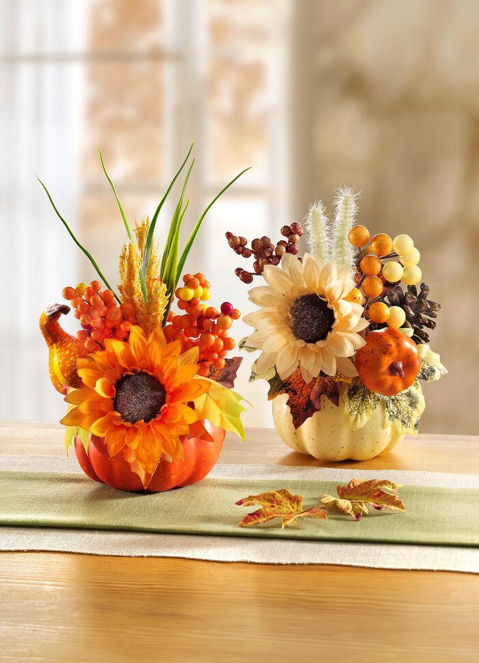 Zonnebloemarrangement, set van 2 