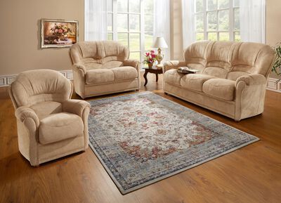 Gestoffeerde meubelen die overal in de kamer geplaatst kunnen worden 