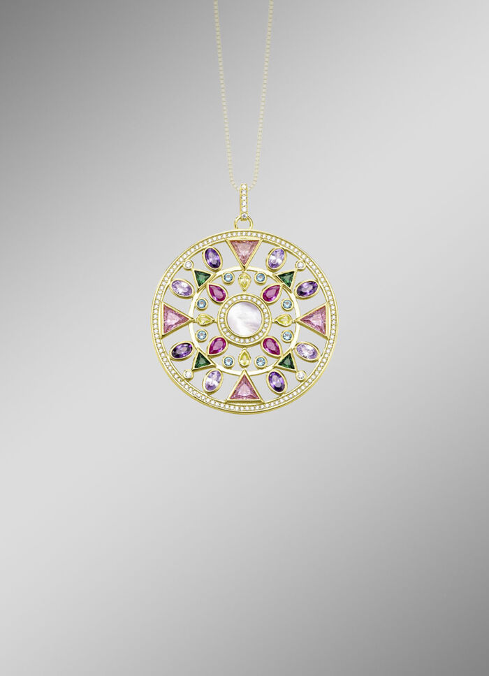 Elegante hanger met echte abalone parelmoer 