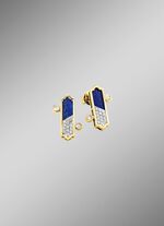 Stralende elegantie &ndash; oorbellen met lapis lazuli en diamanten 