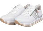 Remonte sneakers in een modieus design WIT-ROS&Eacute;GOUD
