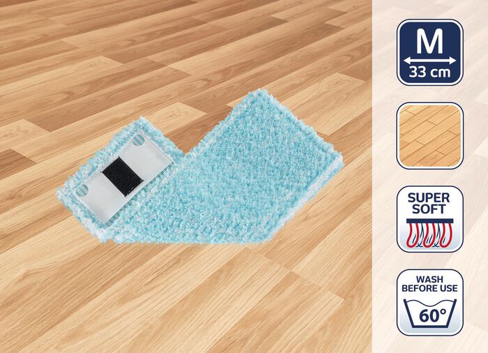 Mophoes voor Leifheit Clean Twist M Ergo mobiel WIT-TURKIS