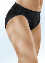 Sloggi vier-pack slip met elastische boorden ZWART