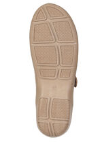 ELENA EDEN, zomerse damespantoffels, breedte G, met uitneembaar voetbed COGNAC