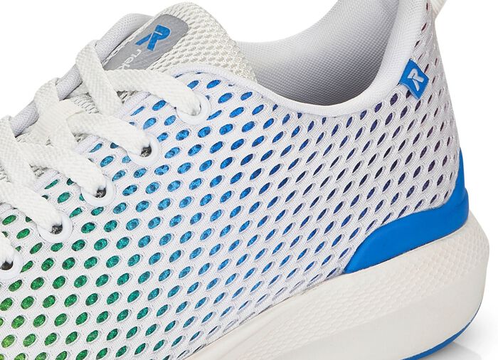 Rieker sneakers met regenboog kleurverloop WIT-MULTICOLOR
