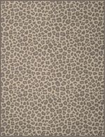 slaapdeken met velours rand BEIGE-BRAUN