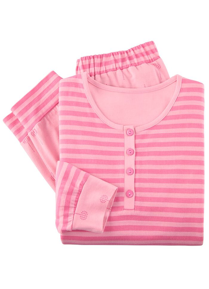 Twee-pack gestreepte pyjama's van geverfd garen 