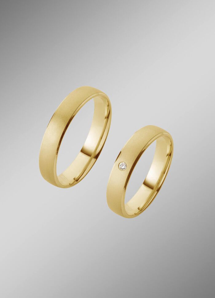 Elegante trouwring in goud 