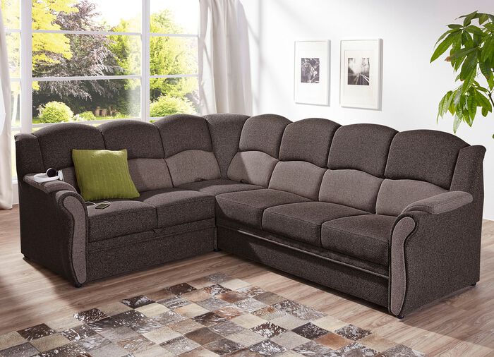 Deels massief gestoffeerd meubel 