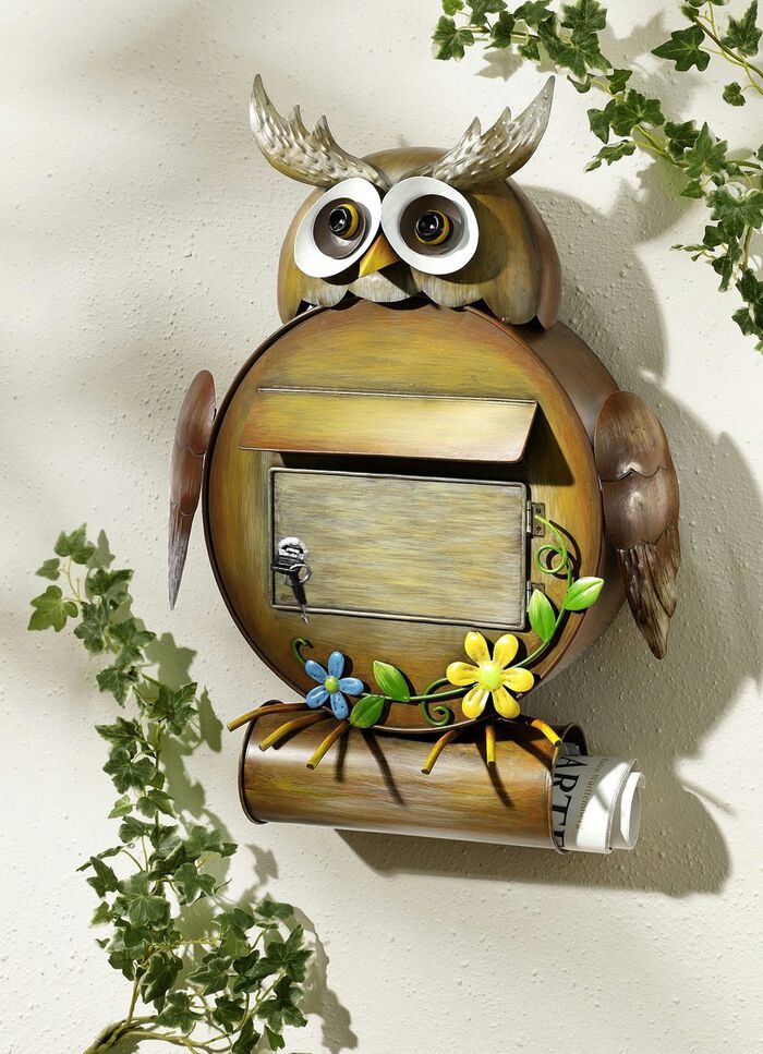 Brievenbus 'waakzame uil' 