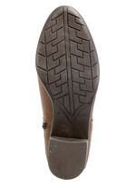 ELENA EDEN enkellaarsjes met trendy decoratieve klinknagels COGNAC