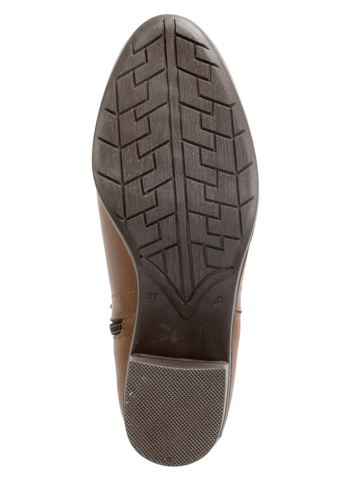 ELENA EDEN enkellaarsjes met trendy decoratieve klinknagels COGNAC