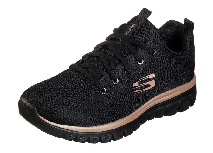 SKECHERS, sportieve damessneakers, gemaakt van mesh materiaal 