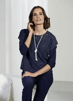 Blouseset 2 stuks. in nachtblauw 