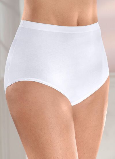 brio lingerie, set van vijf slips met elastische randen 
