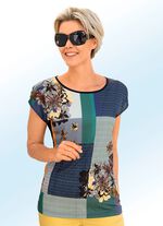 Shirt met wijd gesneden schouders 