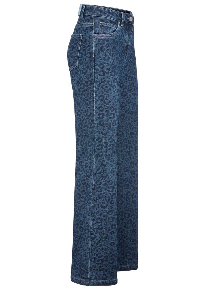 Jeans in trendy luipaardprint 