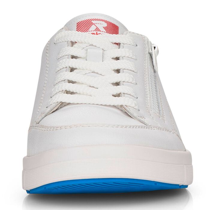 Rieker vetersneakers gemaakt van nappaleer WIT
