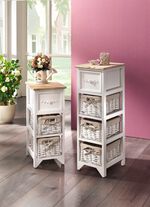 Commode met rotan manden 